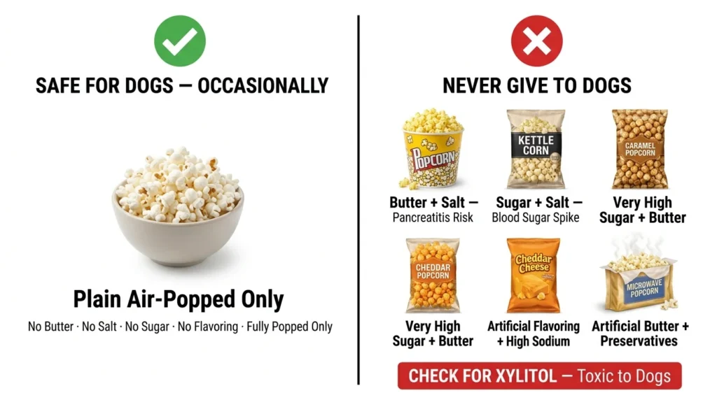 Risks of Feeding Popcorn to Dogs