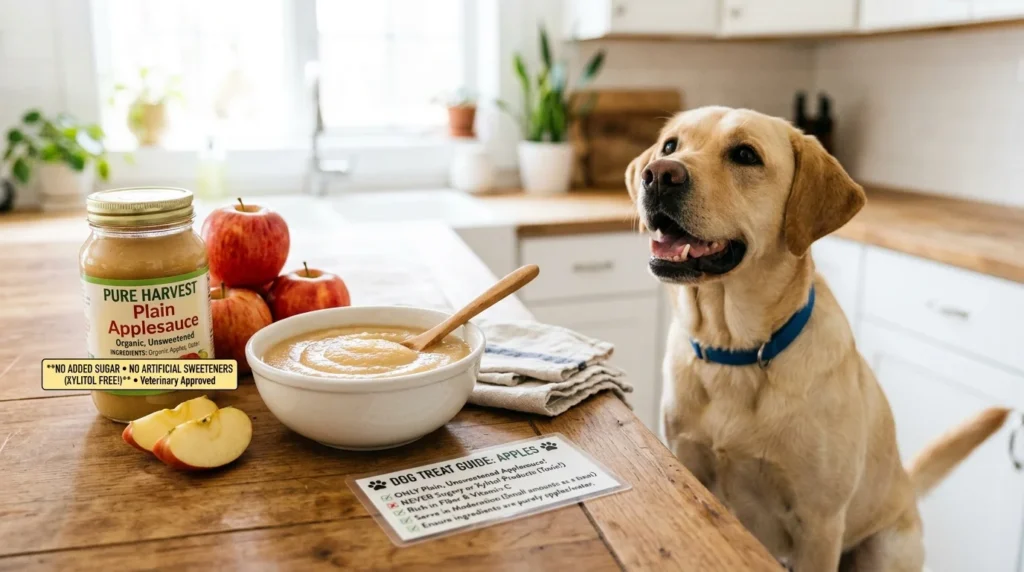 How to Safely Share Applesauce With Your Dog