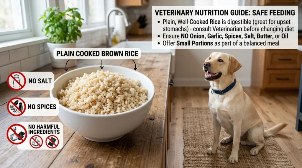 How to Safely Share Brown Rice With Your Dog