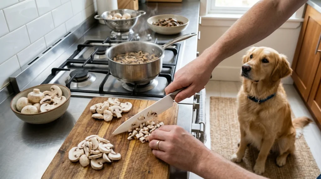 When Should Dogs Avoid Cooked Mushrooms?